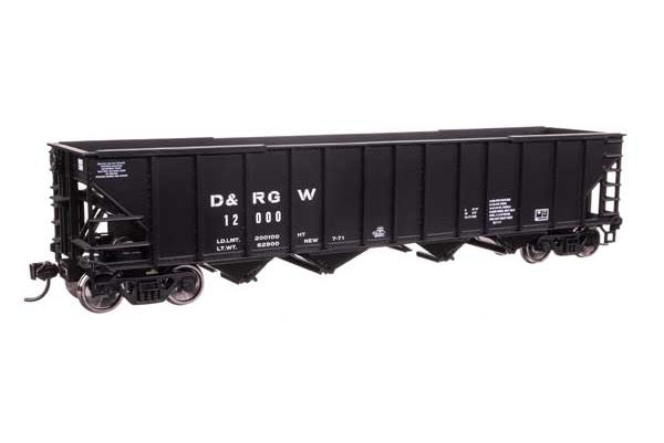 WalthersMainline 50' 100-Ton 4-Bay Hopper - Denver & Rio Grande Western(TM) #12000 - HO Scale