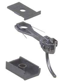 Kadee #156 • Whisker(R) Scale Self-Centering Knuckle Couplers Kit • Magne-Matic(R) Long 25/64" Centerset Shank w/ #242 Draft Gear Boxes • HO Scale