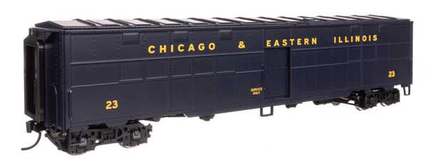 WalthersProto (920-10830) | CBQ-Style Express Boxcar Troop Kitchen Conversion | Chicago & Eastern Illinois #24 | HO Scale