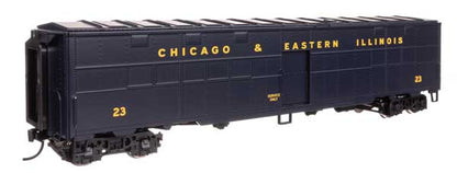 WalthersProto (920-10830) | CBQ-Style Express Boxcar Troop Kitchen Conversion | Chicago & Eastern Illinois #24 | HO Scale