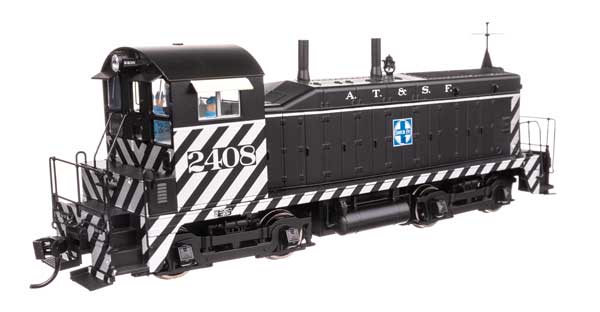 WalthersProto EMD NW2 | Atchison, Topeka & Santa Fe ATSF #2408 | Zebra Stripes | DCC | ESU(R) LokSound | HO Scale