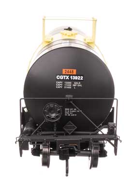 WalthersProto 40' Trinity 14,000 Gallon Molten Sulfur Tank Car - CGTX #13922 - HO Scale
