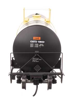 WalthersProto 40' Trinity 14,000 Gallon Molten Sulfur Tank Car - CGTX #13922 - HO Scale