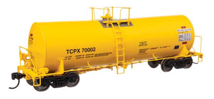 WalthersProto 40' Trinity 14,000 Gallon Molten Sulfur Tank Car - TCPX #70002 - HO Scale