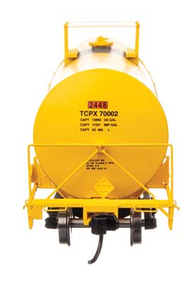 WalthersProto 40' Trinity 14,000 Gallon Molten Sulfur Tank Car - TCPX #70002 - HO Scale