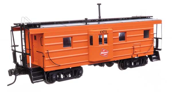 Walthers Proto Milwaukee Rib Sided Caboose - Milwaukee Road #071  - HO Scale