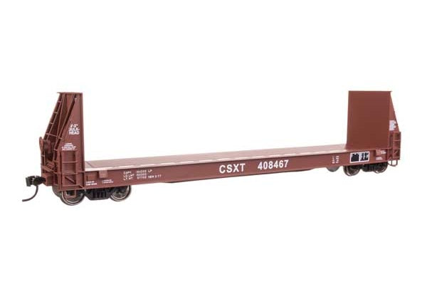 WalthersProto 50' Sieco Pulpwood Flatcar - CSX #408485 - HO Scale