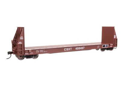 WalthersProto 50' Sieco Pulpwood Flatcar - CSX #408485 - HO Scale