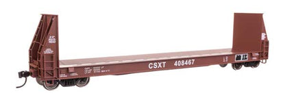 WalthersProto 50' Sieco Pulpwood Flatcar - CSX #408485 - HO Scale