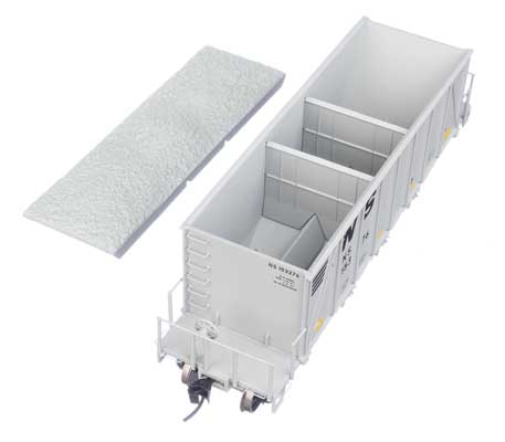 WalthersProto 40' Ortner 100-Ton Open Aggregate Hopper - Norfolk Southern NS #153276 - HO Scale