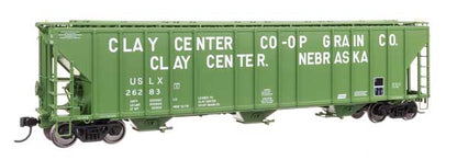 WalthersProto 920-106182 • 55' Evans 4780 Covered Hopper • Clay Center USLX #26283 • HO Scale