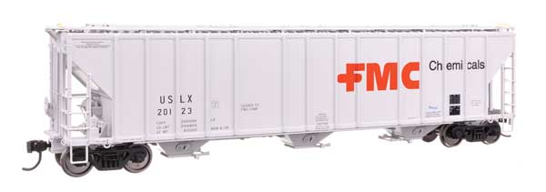 WalthersProto 920-106188 • 55' Evans 4780 Covered Hopper • FMC USLX #20252 • HO Scale