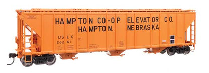 WalthersProto 920-106194 • 55' Evans 4780 Covered Hopper • Hampton Co-op #26261 • HO Scale