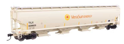 WalthersProto 67' Trinity 6351 4-Bay Covered Hopper | Vera Sun Energy TILX #639834 | HO Scale