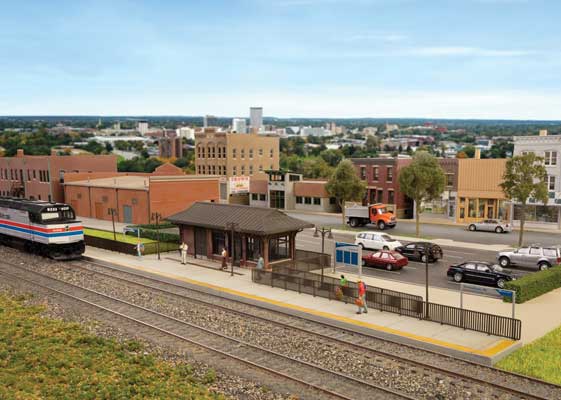 Walthers Cornerstone 933-3392 Amtrak Rural Station Kit HO Scale