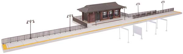 Walthers Cornerstone 933-3392 Amtrak Rural Station Kit HO Scale