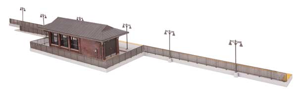 Walthers Cornerstone 933-3392 Amtrak Rural Station Kit HO Scale