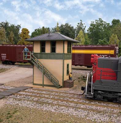 Walthers Cornerstone 933-3556 • Trackside Signal Tower • Kit • HO Scale