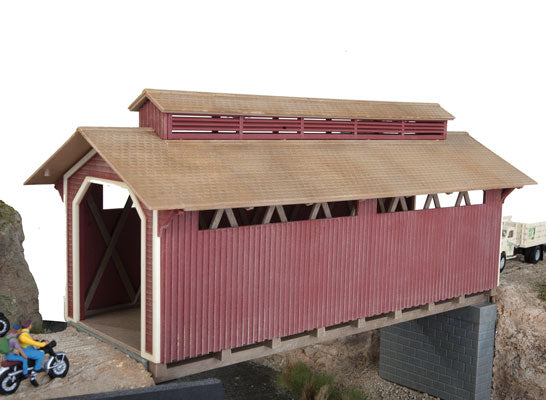 Walthers Cornerstone 933-3652 • Willow Glen Covered Bridge • Kit • HO Scale