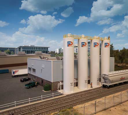 Walthers Cornerstone Plastic Pellet Plant | Kit | HO Scale