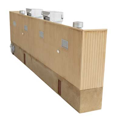 Walthers Cornerstone Plastic Pellet Plant Background Buildings | Kit | HO Scale