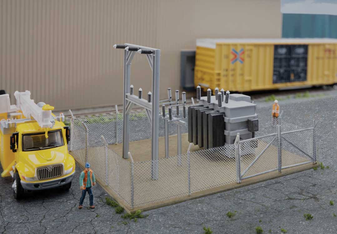 Walthers Cornerstone Small Substation - Kit - HO Scale