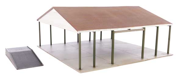 Walthers Cornerstone - Open Air Intermodal Shed - Transload Facility - Kit - HO Scale
