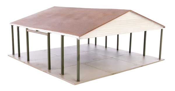 Walthers Cornerstone - Open Air Intermodal Shed - Transload Facility - Kit - HO Scale