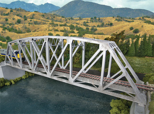 Walthers Cornerstone Arched Pratt Truss Railroad Bridge | Single Track | HO Scale