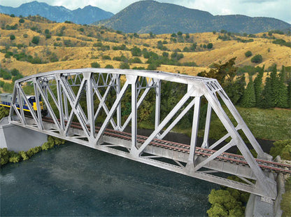 Walthers Cornerstone Arched Pratt Truss Railroad Bridge | Single Track | HO Scale