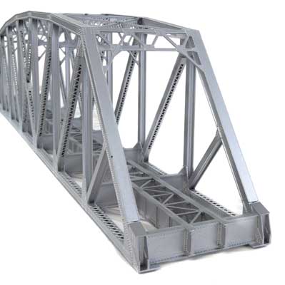 Walthers Cornerstone Arched Pratt Truss Railroad Bridge | Single Track | HO Scale