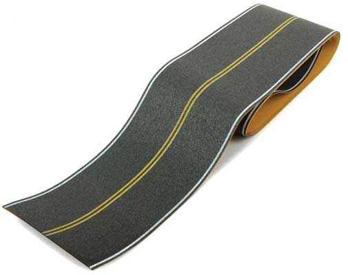 Walthers SceneMaster - Flexible Self-Adhesive Paved Roadway - Vintage/Modern No Passing Zone - HO Scale