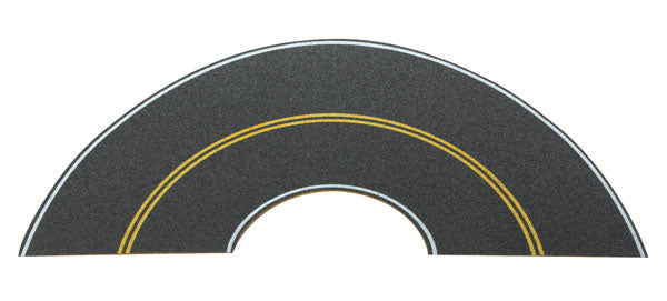 Walthers SceneMaster (949-1253)| Flexible Self-Adhesive Paved 2-Lane Curve  | HO Scale