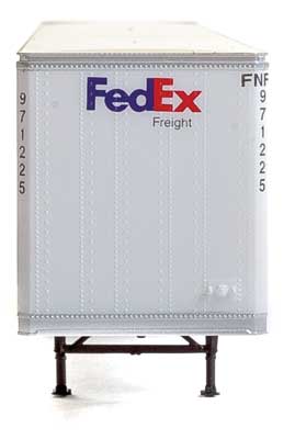 Walthers Scenemaster 949-2452 • 53' Stoughton Trailer 2-Pack • Fedex • HO Scale