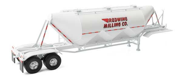 Walthers SceneMaster | Dry Bulk Semi Trailer | Assembled | Transload Facility | Red Wing Milling | HO Scale