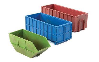 Walthers SceneMaster - Industrial Dumpsters - Kit - Pkg of 8 - HO Scale