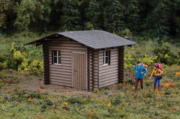 Walthers SceneMaster (949-4113) | Forest Cabin | Laser-Cut Wood Kit | HO Scale