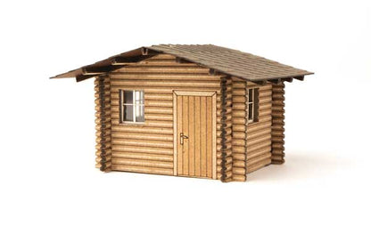 Walthers SceneMaster (949-4113) | Forest Cabin | Laser-Cut Wood Kit | HO Scale