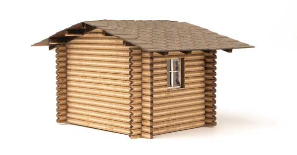Walthers SceneMaster (949-4113) | Forest Cabin | Laser-Cut Wood Kit | HO Scale
