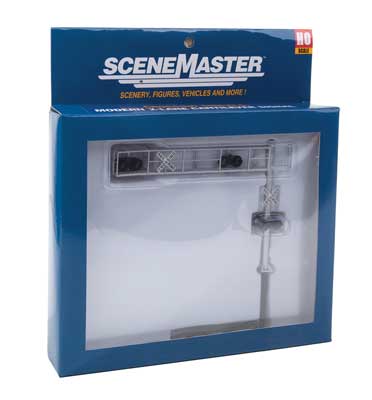 Walthers SceneMaster Modern Cantilever Grade Crossing Signal (949-4330) | Two-Lane | HO Scale