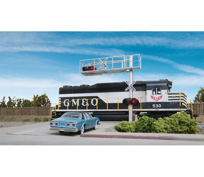 Walthers SceneMaster Modern Cantilever Grade Crossing Signal (949-4331) | Single Lane | HO Scale