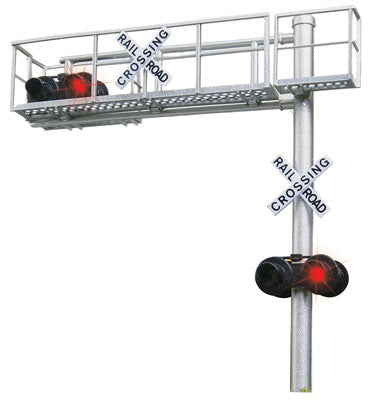 Walthers SceneMaster Modern Cantilever Grade Crossing Signal (949-4331) | Single Lane | HO Scale