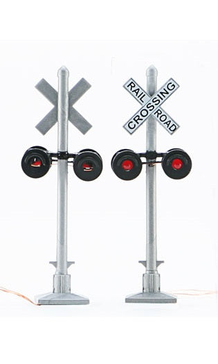 Walthers SceneMaster Crossing Flashers (949-4333) | Set of 2 Working Signals | HO Scale