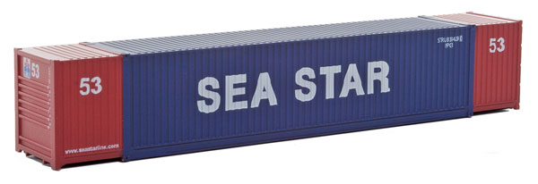 Walthers SceneMaster (949-8517) | 53' Singamas Corrugated Side Container | Sea Star | HO Scale