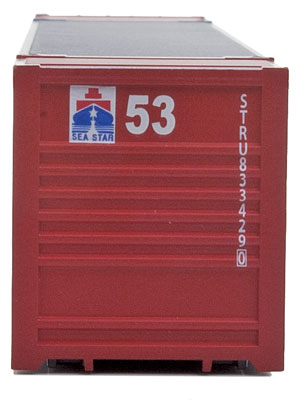 Walthers SceneMaster (949-8517) | 53' Singamas Corrugated Side Container | Sea Star | HO Scale