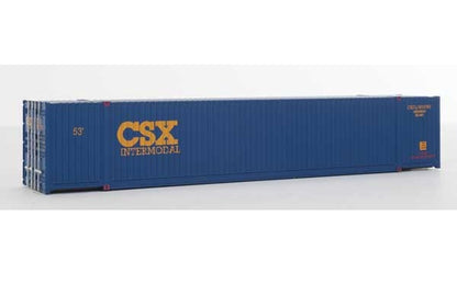 Walthers SceneMaster - 53' Singamas Corrugated-Side Container - Assembled - CSX Intermodal - HO Scale