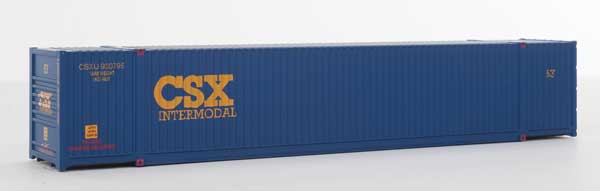 Walthers SceneMaster - 53' Singamas Corrugated-Side Container - Assembled - CSX Intermodal - HO Scale