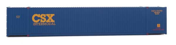 Walthers SceneMaster - 53' Singamas Corrugated-Side Container - Assembled - CSX Intermodal - HO Scale