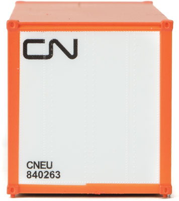 Walthers SceneMaster (949-8653) | 20' Smooth-Side Container | CN Container | HO Scale