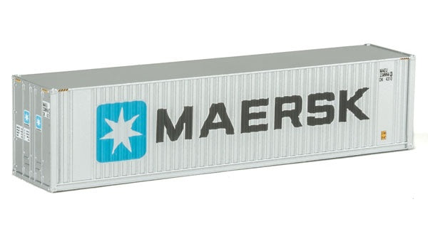 Walthers SceneMaster 40' Hi Cube Ribbed Side Container - Maersk - N Scale